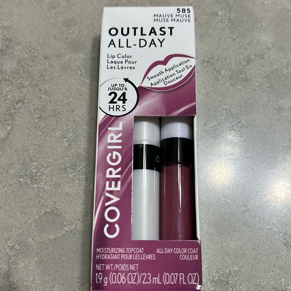 COVERGIRL Outlast All-Day Lip Color Liquid Lipstick and Moisturizing Topcoat